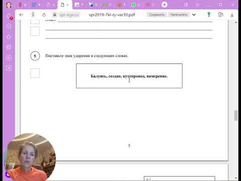 Разбор варианта ВПР 7 класс русский язык