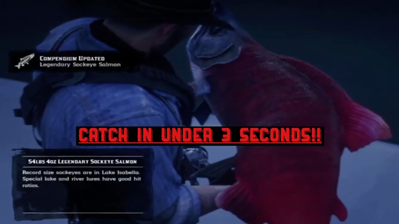 RDR2 How To Catch ANY LEGENDARY FISH In Under 3 SECONDS! YouTube
