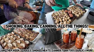 Smoked Meats, Canned Tomatoes, Zucchini Slice, Baking, Using it all! - Off Grid Australia