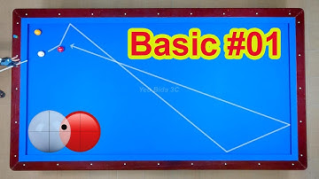 3 Cushion billiards tutorial 300 shot beginner basics 01