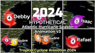 2024 Hypothetical Atlantic Hurricane Season Animation V3