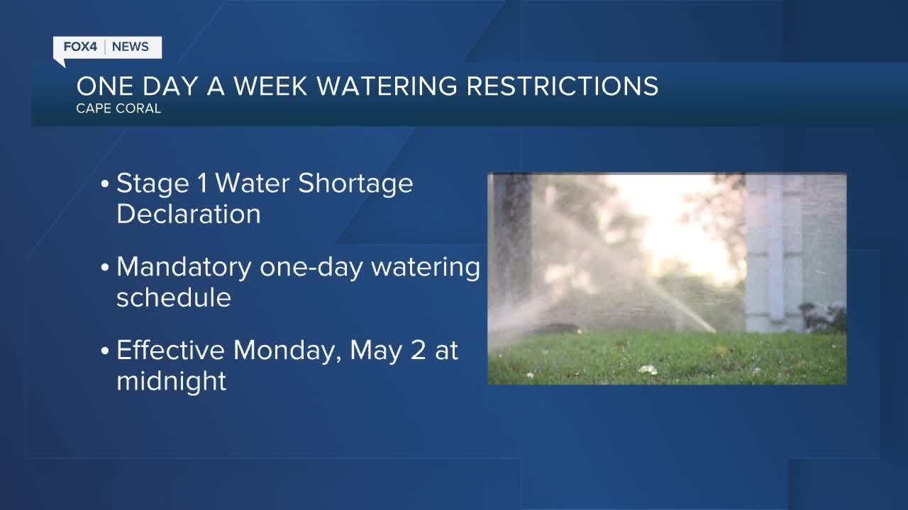 Cape Coral watering restrictions YouTube
