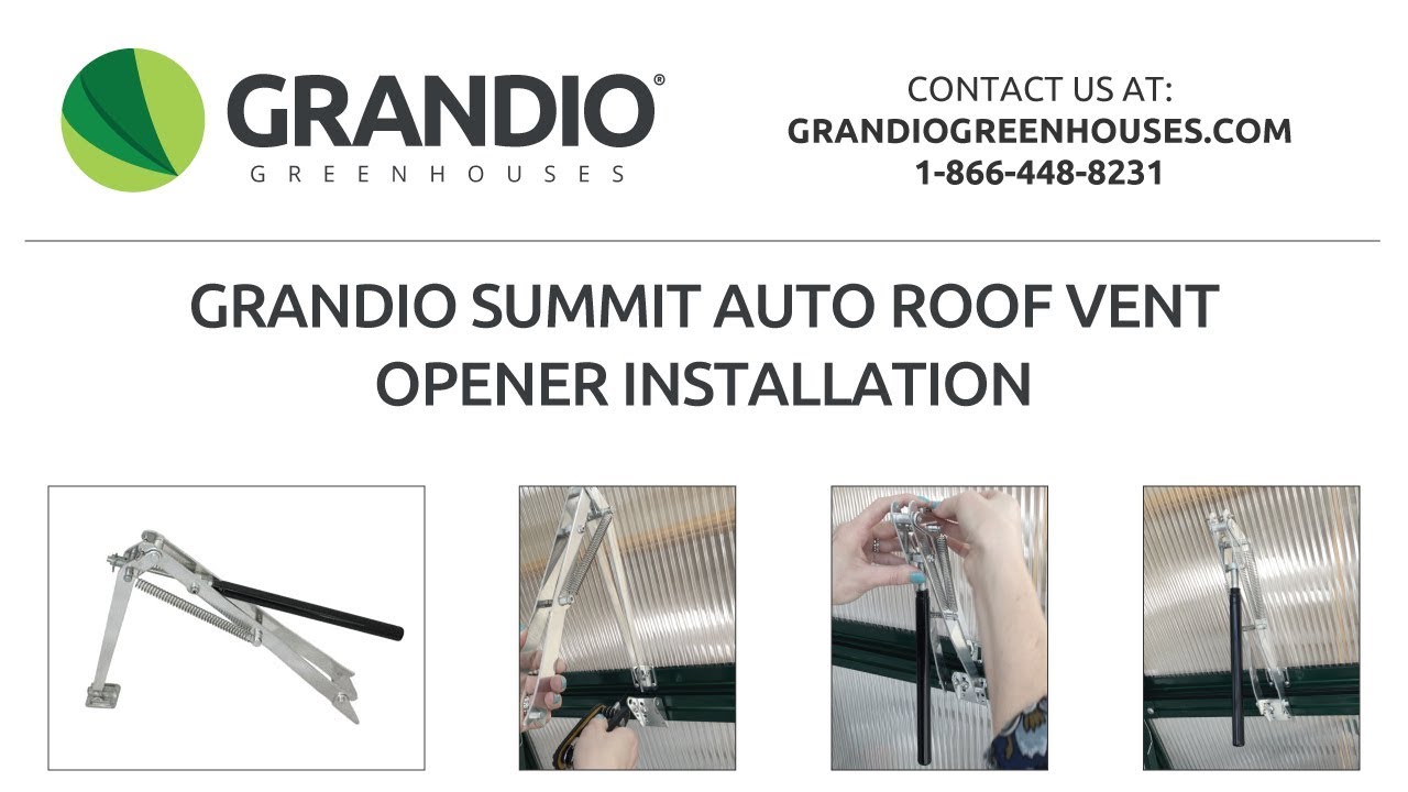 Grandio Greenhouses Automatic Greenhouse Roof Vent Opener 