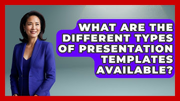What Are The Different Types Of Presentation Templates Available? - Graphic Design Nerd