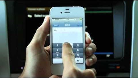 SYNC + MyFord Touch Radio: Phone Pairing (iPhone)