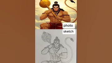 I Try to Create a PERFECT Hanuman Ji Sketch with Just a Pencil ✏️#shorts #hanumanji #sketch #hanuman
