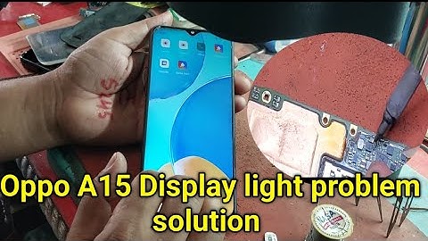 Oppo  a15 Display light problem solutionOppo a15 display light solution jumper