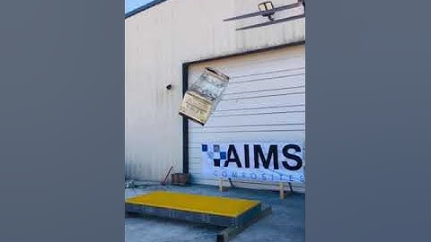 10 foot 1000lb drop test on AIMS Composites FRP Structure