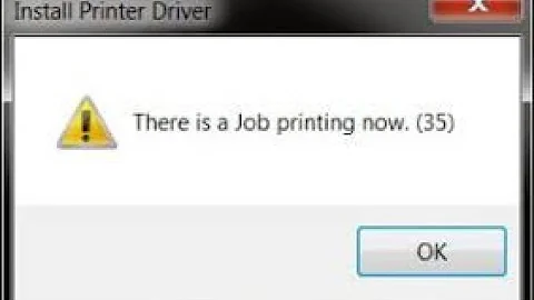 Printer Error"There is a Job printing now(35) " Solution