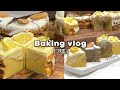 👩🏻‍🍳하루종일 4가지 맛의 쫀득 꾸덕한 갸또 쇼콜라 만드는 브이로그 2탄(비주얼도 맛도 대폭발✨):옥수수, 레몬, 얼그레이, 피스타치오_베이킹브이로그, baking vlog