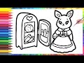 How to draw a toy bunny and a refrigerator for kids/Bolalar uchun o'yinchoq quyonini chizish