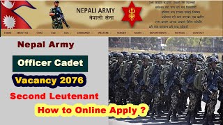 Vacancy of Nepal army 2076