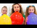 Balloons Song | Alicia and Alex play with balloons | Sunny Kids Songs