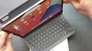 Logitech Slim Folio Pro Bluetooth Keyboard Cover For Apple Ipad Pro 11