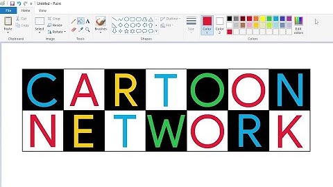 How to draw a variant Cartoon Network logo using MS Paint | How to draw on your computer