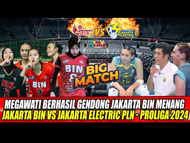 🔴BIG MATCH!! MEGAWATI TAK TERBENDUNG ~ JAKARTA BIN VS JAKARTA ELECTRIC PLN SKOR 3-1 ~ PROLIGA 2024 class=