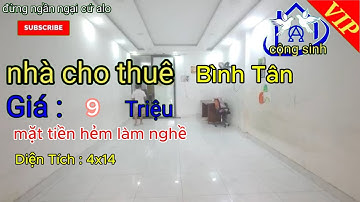 Cho Thuê Nhà Tân Kỳ Tân Quý  1 Trệt 1 Lầu ,4 x14 m  2 Phòng , 2 Tolet  , Mã Số 3125