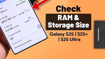 Galaxy S25 Ultra/S25+: How To Check Ram And Storage Size on Samsung!