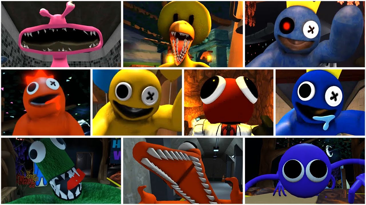 Rainbow Friends characters, jumpscares, and more