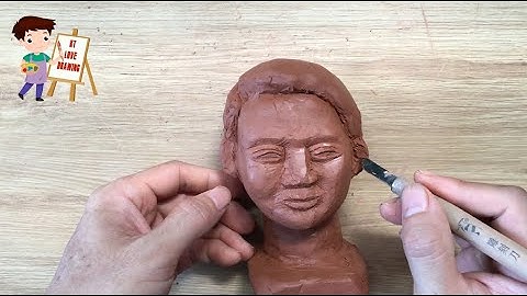 Cách tạo tượng chân dung nhân vật bằng đất nặn | Tượng chân dung nhân vật | Tượng chân dung P3