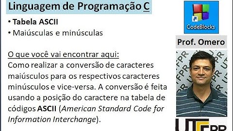 [Linguagem C] Aula 39: Tabela ASCII - Maiúsculas e minúsculas