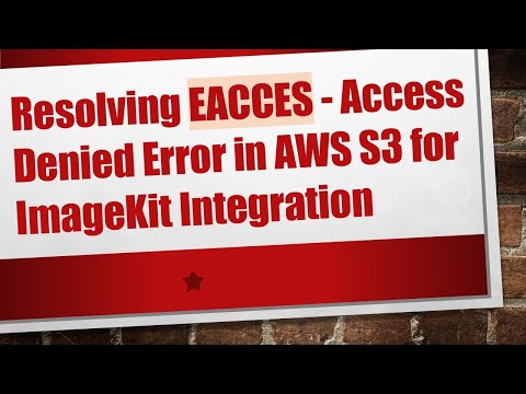 Resolving EACCES -