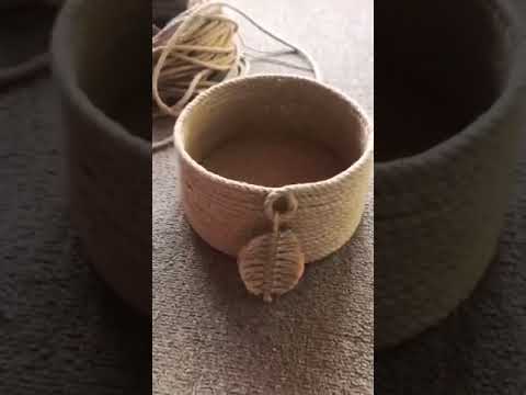 سلة خوص عمل منزلي رووعة