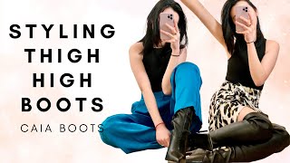 How I Style Thigh High Boots - CAIA boots (REISS) - 11 Outfits