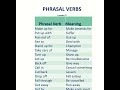 Phrasal Verbs | Speak Fluent English like a Native Speaker | Pronunciation Practice Lesson #shorts