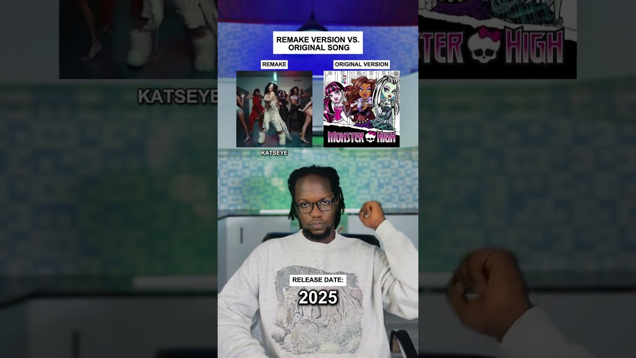 Remake Vs Original Version Monster High Fright Song Ft KATSEYE Shorts Katseye