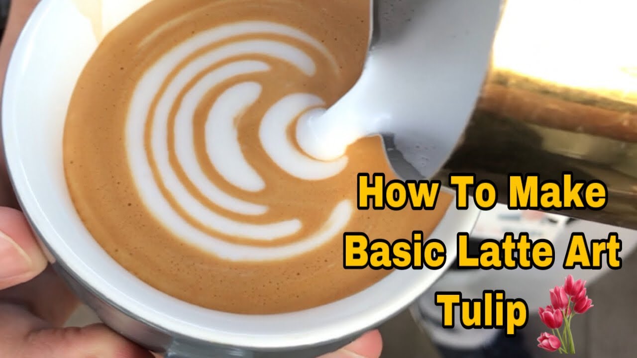 How To Make Simple Latte Art Tulip 🌷