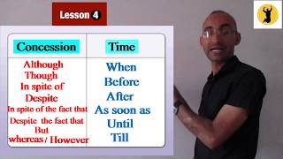 concession & time expressions عبارات الوقت و التضاد