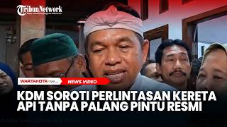 Insiden Kecelakaan Kereta di Bekasi, KDM Soroti Perlintasan Kereta Api Tanpa Palang Pintu Resmi