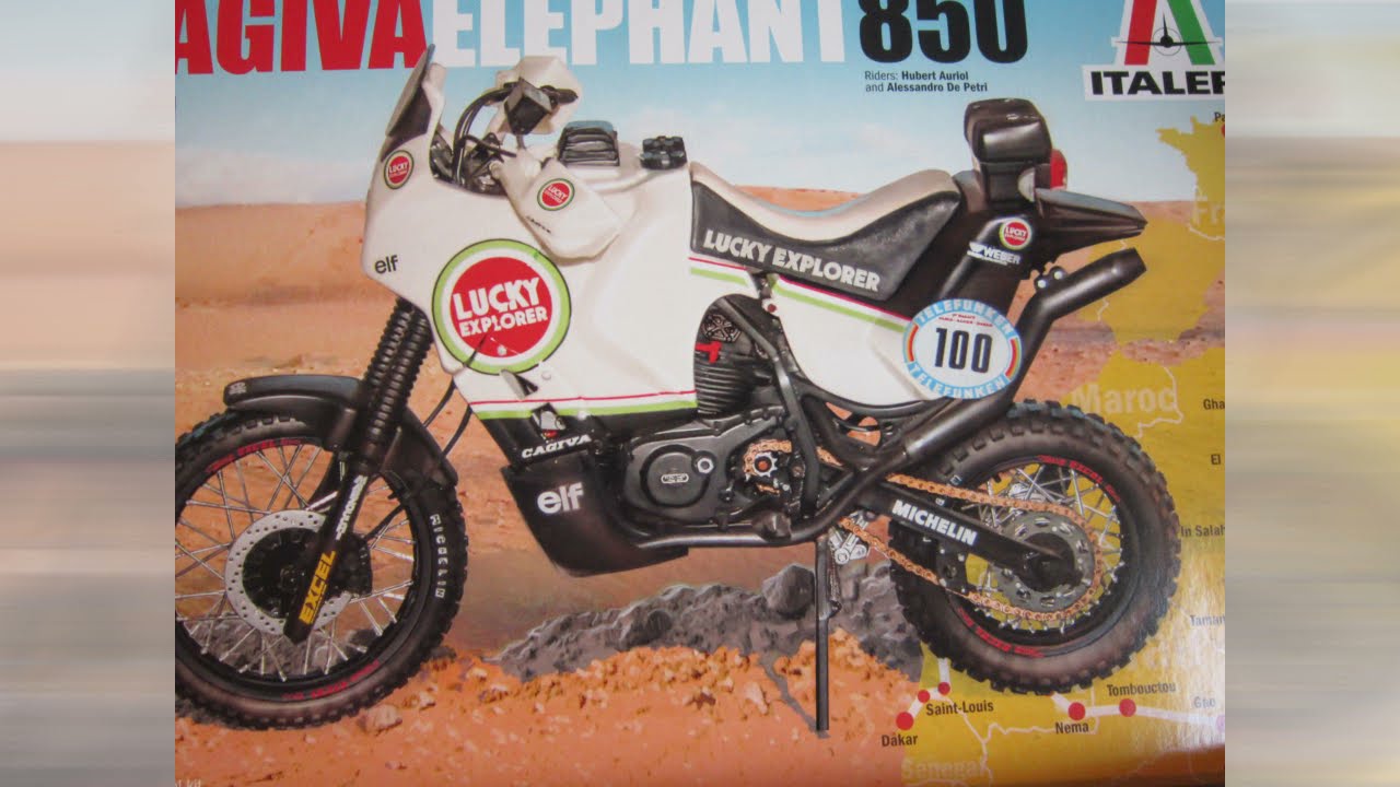 Unboxing Italeri 1:9 Cagiva Elephant  850 Paris/Dakar  !!!1!