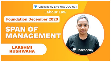 Foundation Dec 2020 | Span Of Management | Lakshmi Kushwaha | NTA UGC NET