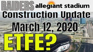 Las vegas raiders allegiant stadium construction update taken on
thursday, march 12, 2020. the video starts north side of luxor par...