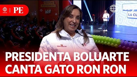 President Dina Boluarte sings "El Gato Ron Ron" to children | Primera Edición | News Peru