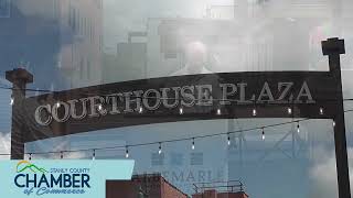 Ribbon Cutting Courthouse Plaza