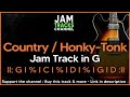 Country  honkytonk guitar backing track in g