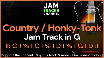 Country / Honky-Tonk Guitar Backing Track in G