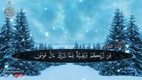 ايات السكينة لدفع الهموم و القلق ، ايات السكينه للقارئ محمد هشام (بدون اعلانات)