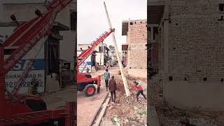 11 Meter Pole Erection