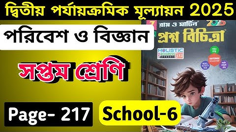 Class 7 Paribesh O Bigyan Ray O Martin Prashna Bichitra 2025 School 6 Page 217 / 2nd unit test 2025