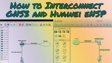 Interconnecting GNS3 and Huawei eNSP (OSPF)