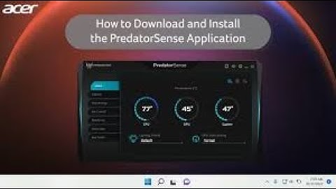 How to reinstall the predator sense app on pc (fix)