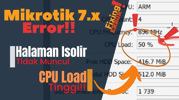 Solusi Halaman Isolir Tidak Muncul dan CPU Mikrotik Tinggi