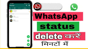 how to remove status from whatsapp before 24 hours