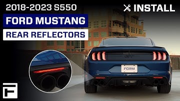 OEM+ Done Right—New LED Rear Reflectors for 2018+ Ford Mustang | FORM Lighting