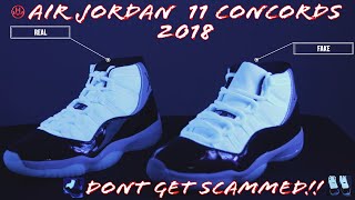 Real VS Fake Air Jordan 11 XI Concord 
