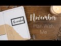 November 2020 Bullet Journal Setup | Cosy Winter Candle Theme